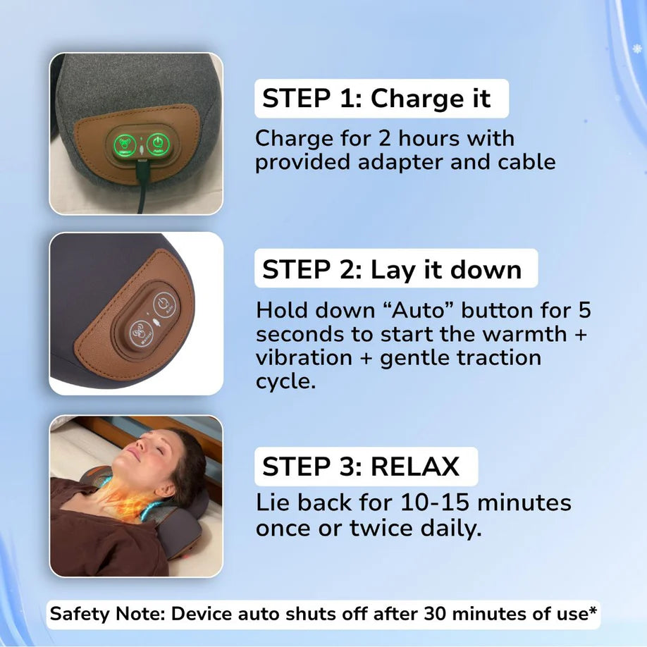 NeckSoothe Pillow | Traction Therapy Massager